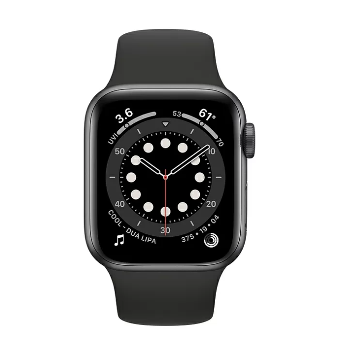 Смарт-годинник Apple Watch Series 6 GPS 40mm Space Gray Aluminum Case w. Black Sport B. (MG133)