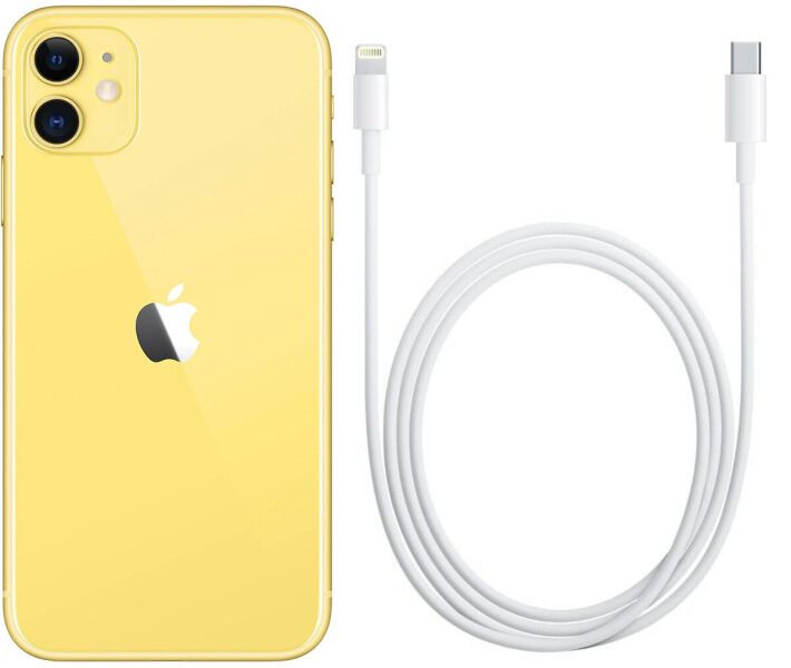 Смартфон Apple iPhone 11 64GB Yellow (MWLA2)  Фото №3