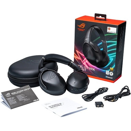 Наушники с микрофоном ASUS ROG STRIX GO 3.5mm/BT Black (90YH02Y1-B5UA00)  Фото №6