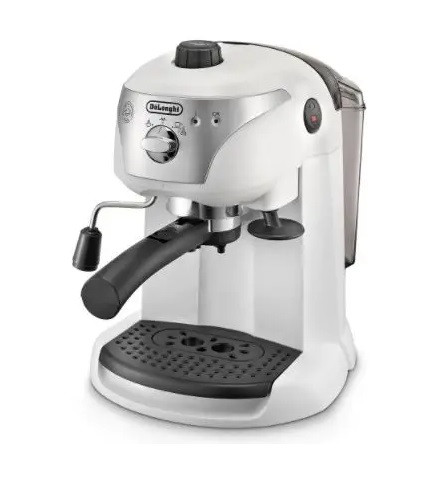 Рожковая кофеварка эспрессо DeLonghi EC 221.W  Фото №0