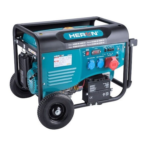 Бензиновий генератор Heron 15HP 6,8kW/8,5kVA (8896420)  Фото №2