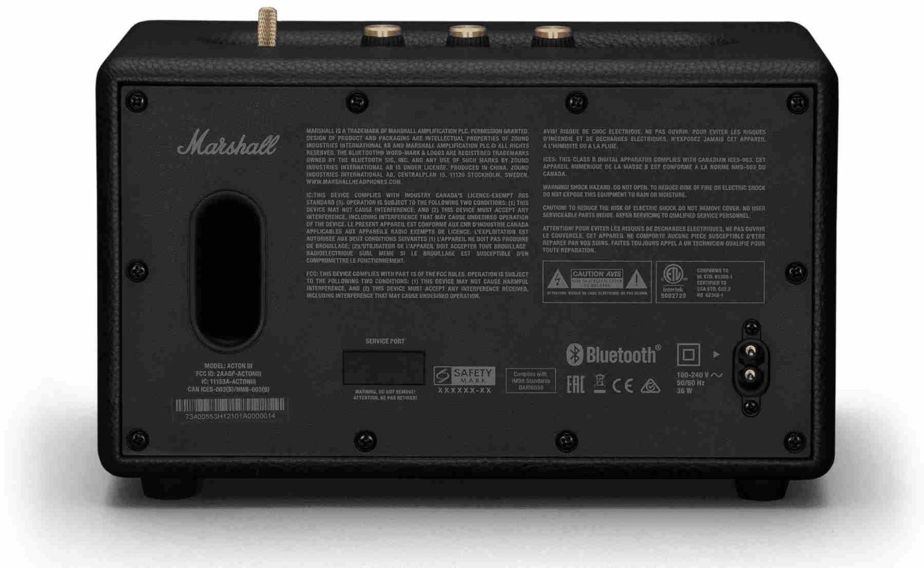 Моноблочна акустична система Marshall Acton III Black (1006004)  Фото №2