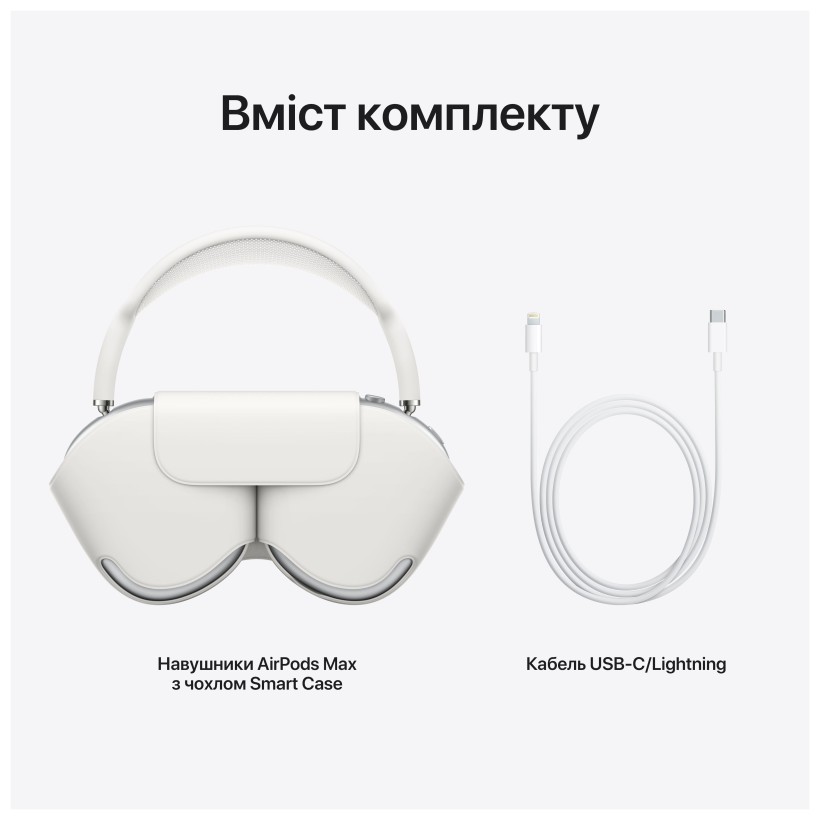 Навушники з мікрофоном Apple AirPods Max Silver (MGYJ3)  Фото №4