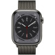 Смарт-часы Apple Watch Series 8 GPS + Cellular 45mm Graphite S. Steel Case w. Milanese Loop Graphite (MNKW3/MNKX3)