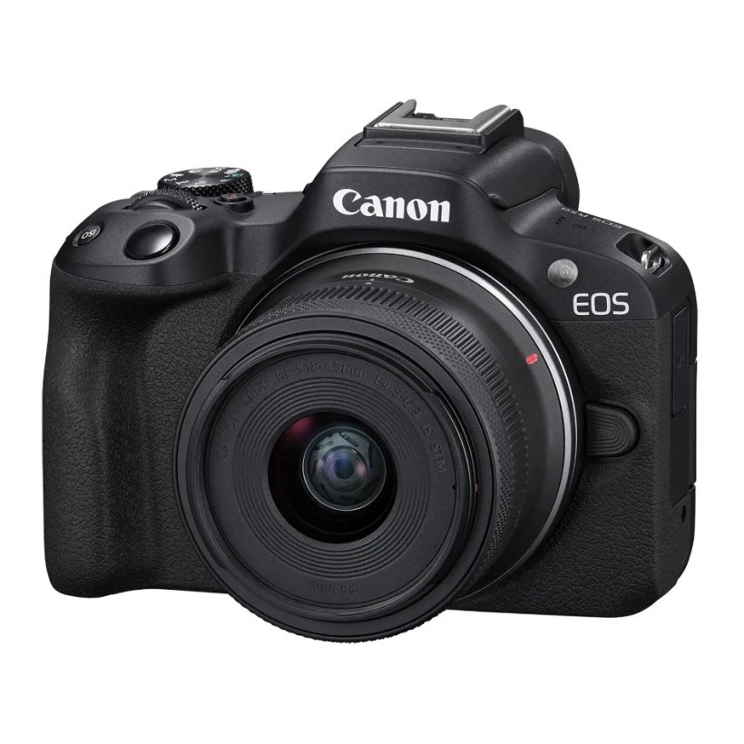 Бездзеркальний фотоапарат Canon EOS R50 kit RF-S 18-45mm IS STM + RF-S 55-210mm IS STM Black (5811C034)  Фото №1