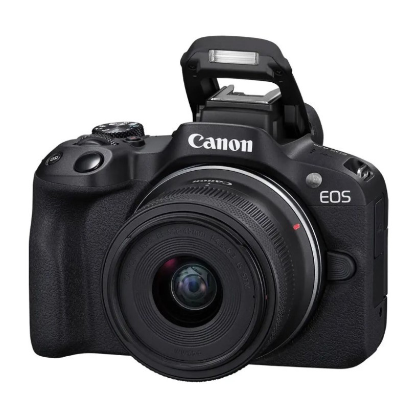 Бездзеркальний фотоапарат Canon EOS R50 kit RF-S 18-45mm IS STM + RF-S 55-210mm IS STM Black (5811C034)  Фото №2