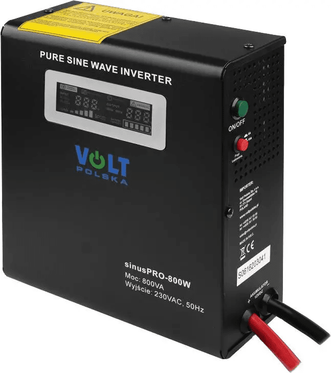 Гібридне ДБЖ/інвертор Volt Polska SINUS PRO 800 W 12/230V 500/800W (3SP098012W)  Фото №0