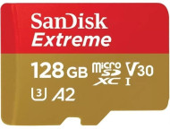 Карта памяти SanDisk 128 GB microSDXC UHS-I U3 V30 A2 Extreme (SDSQXAA-128G-GN6MA) 