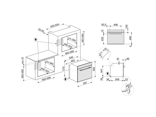 Духовка электрическая SMEG SOP6602TNR  Фото №0