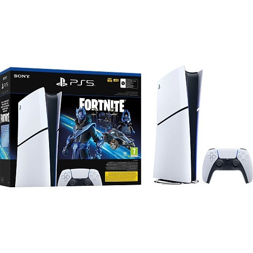 Стационарная игровая приставка Sony PlayStation 5 Slim Digital Edition 1TB Fortnite Cobalt Star Bundle (1000045170)