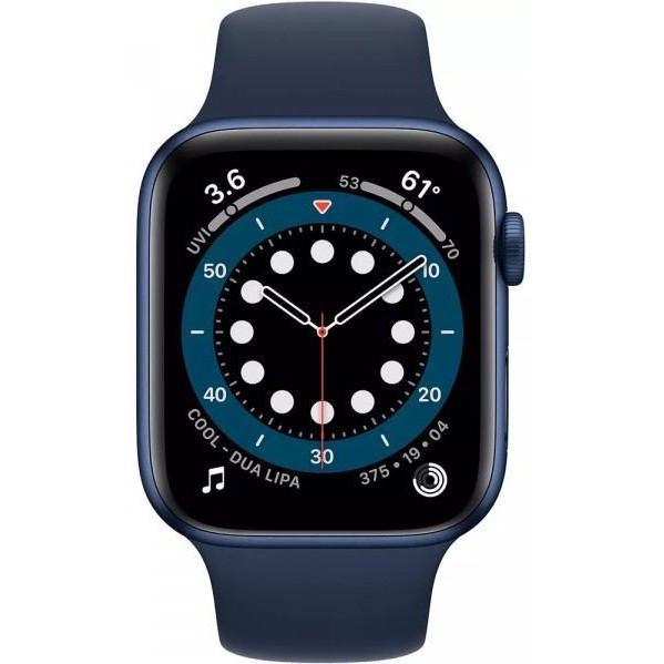 Смарт-часы Apple Watch Series 6 GPS + Cellular 40mm Blue Aluminum Case w. Deep Navy Sport B. (M02R3)