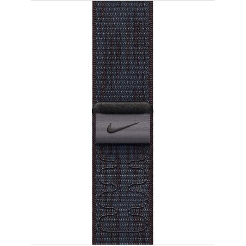 Смарт-годинник Apple Watch Series 10 GPS 46mm Jet Black Alu. Case w. BlackBlue Nike Sport Loop (MWX13+MYJD3)  Фото №1