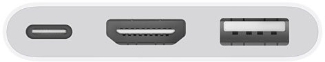 Мультипортовий адаптер Apple USB-C to digital AV Multiport Adapter (MJ1K2)  Фото №1