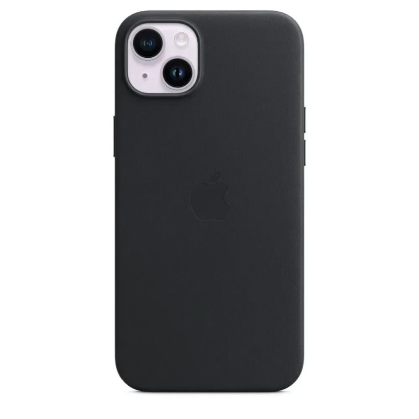 Чохол для смартфона Apple iPhone 14 Plus Leather Case with MagSafe - Midnight (MPP93)  Фото №0