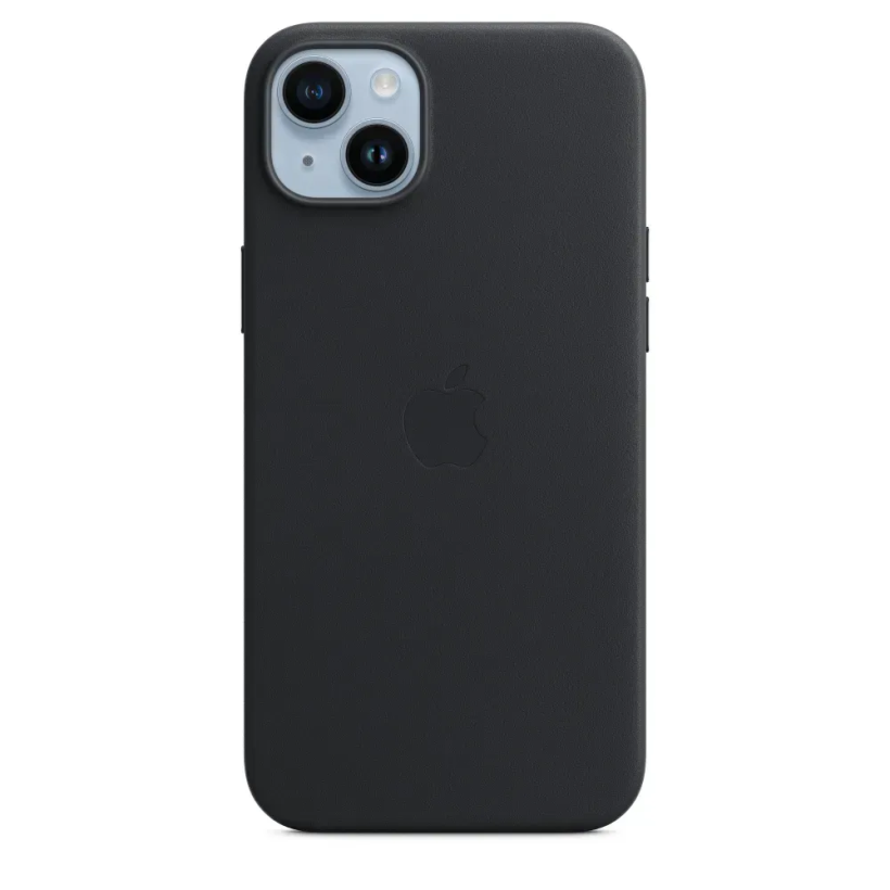 Чохол для смартфона Apple iPhone 14 Plus Leather Case with MagSafe - Midnight (MPP93)  Фото №2