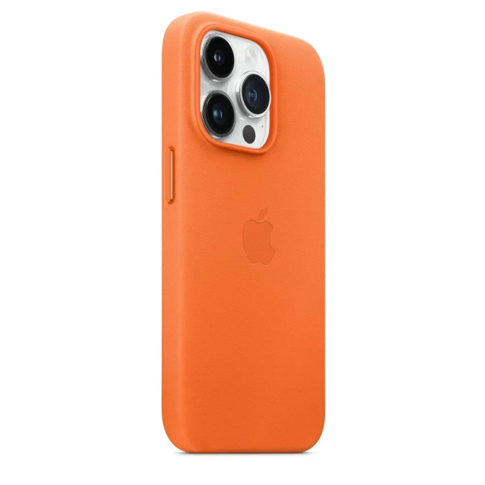 Чохол для смартфона Apple iPhone 14 Pro Max Leather Case with MagSafe - Orange (MPPR3)  Фото №0