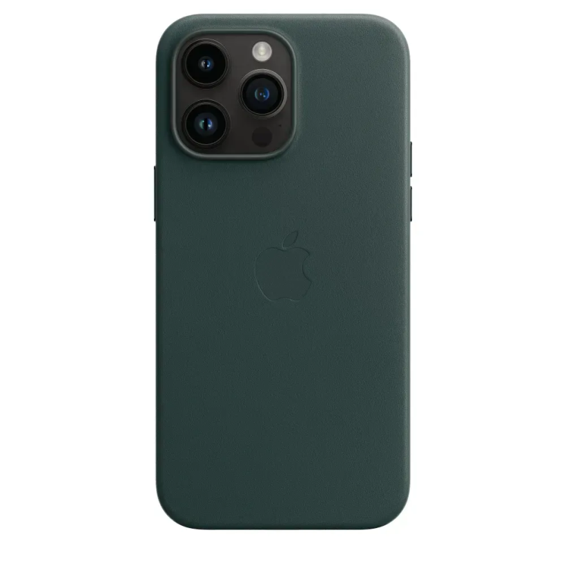 Чохол для смартфона Apple iPhone 14 Pro Max Leather Case with MagSafe - Forest Green (MPPN3)  Фото №2