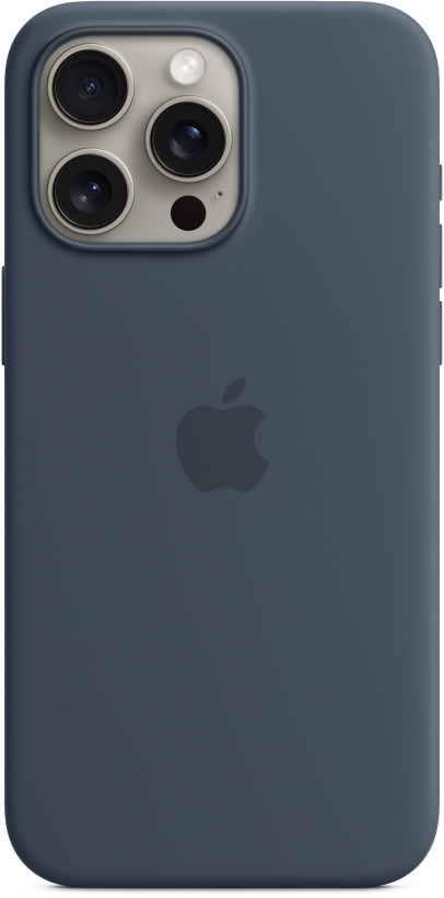 Чохол для смартфона Apple iPhone 15 Silicone Case with MagSafe - Storm Blue (MT0N3)