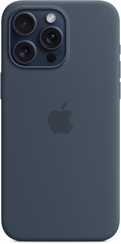 Чохол для смартфона Apple iPhone 15 Silicone Case with MagSafe - Storm Blue (MT0N3)  Фото №0