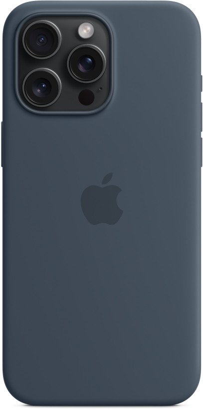 Чохол для смартфона Apple iPhone 15 Silicone Case with MagSafe - Storm Blue (MT0N3)  Фото №1