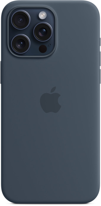 Чохол для смартфона Apple iPhone 15 Silicone Case with MagSafe - Storm Blue (MT0N3)  Фото №0