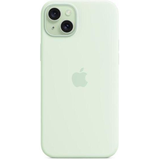 Чохол для смартфона Apple iPhone 15 Plus Silicone Case with MagSafe - Soft Mint (MWNG3)  Фото №2