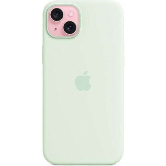 Чохол для смартфона Apple iPhone 15 Plus Silicone Case with MagSafe - Soft Mint (MWNG3)  Фото №0