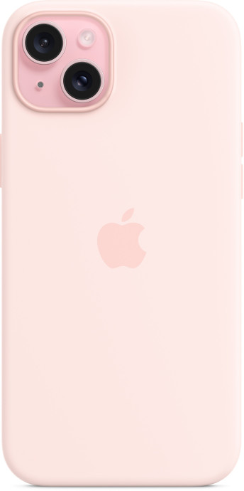Чохол для смартфона Apple iPhone 15 Plus Silicone Case with MagSafe - Light Pink (MT143)  Фото №1