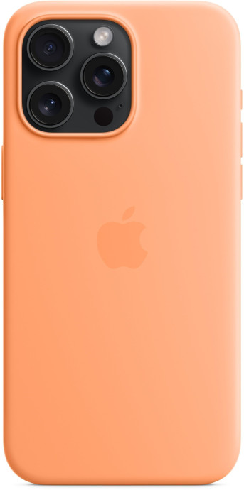 Чохол для смартфона Apple iPhone 15 Pro Silicone Case with MagSafe - Orange Sorbet (MT1H3)  Фото №0