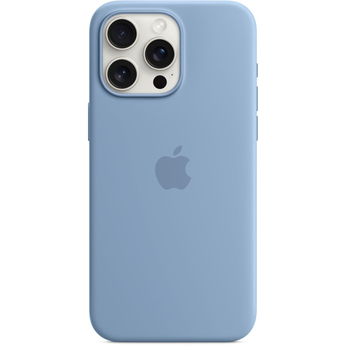 Чохол для смартфона Apple iPhone 15 Pro Silicone Case with MagSafe - Winter Blue (MT1L3)  Фото №2