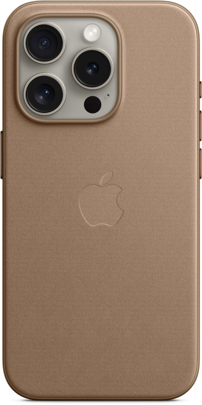 Чохол для смартфона Apple iPhone 15 Pro FineWoven Case with MagSafe - Taupe (MT4J3)  Фото №1