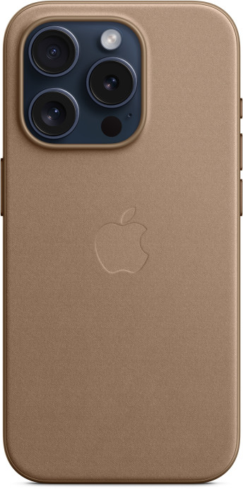 Чохол для смартфона Apple iPhone 15 Pro FineWoven Case with MagSafe - Taupe (MT4J3)  Фото №0