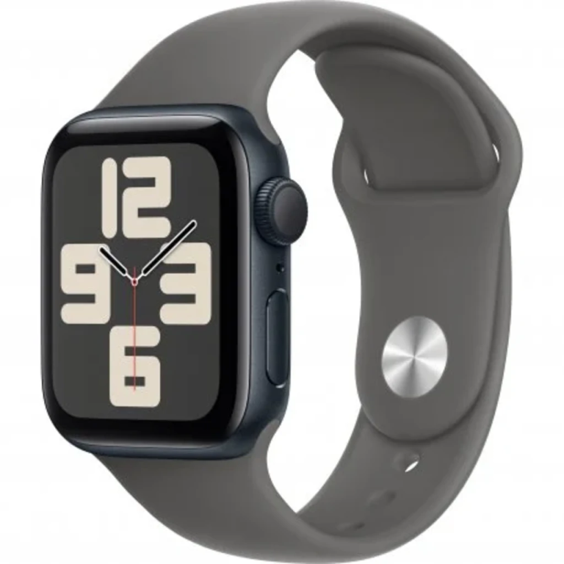 Смарт-часы Apple Watch SE 2 GPS 40mm Midnight Aluminum Case with Stone Gray Band M/L (MA9A4)