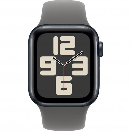 Смарт-часы Apple Watch SE 2 GPS 40mm Midnight Aluminum Case with Stone Gray Band M/L (MA9A4)  Фото №0