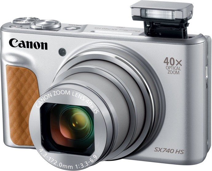 Компактний фотоапарат Canon PowerShot SX740 HS Silver Travel Kit (2956C034AA)  Фото №2
