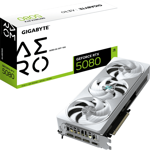 Видеокарта GIGABYTE GeForce RTX 5080 AERO OC SFF 16G (GV-N5080AERO OC-16GD)  Фото №8