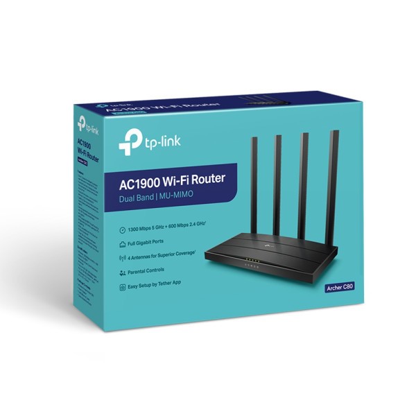 Беспроводной маршрутизатор (роутер) TP-Link Archer C80  Фото №2