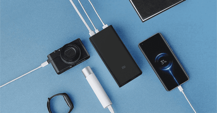 Внешний аккумулятор (павербанк) Xiaomi PB3018ZM 30000mAh 18W Black (BHR9126GL)  Фото №2
