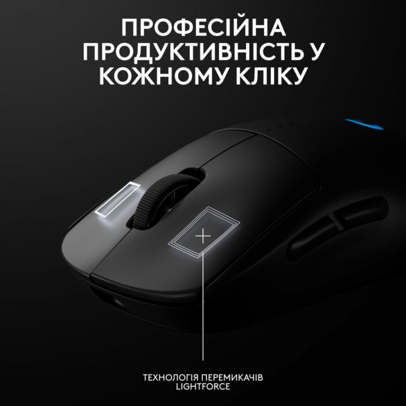 Мышь Logitech PRO 2 Lightspeed Black (910-007295)  Фото №3