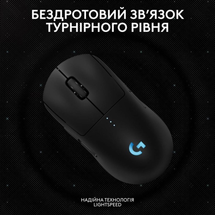 Мышь Logitech PRO 2 Lightspeed Black (910-007295)  Фото №2