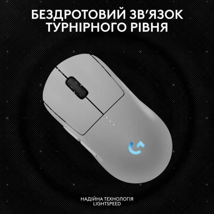 Мышь Logitech PRO 2 Lightspeed White (910-007302)  Фото №2