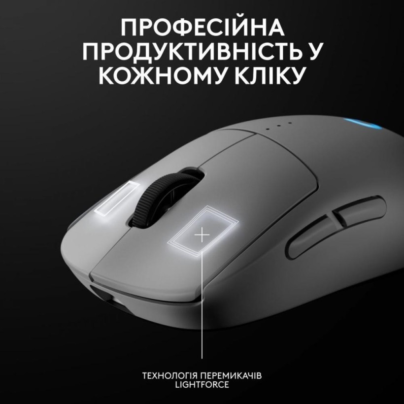 Мышь Logitech PRO 2 Lightspeed White (910-007302)  Фото №3