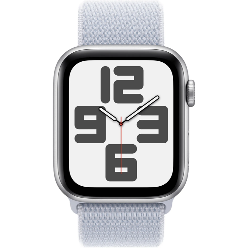 Смарт-часы Apple Watch SE 2 GPS 40mm Silver Aluminium Case w. Blue Cloud Sport Loop (MXEE3)  Фото №1