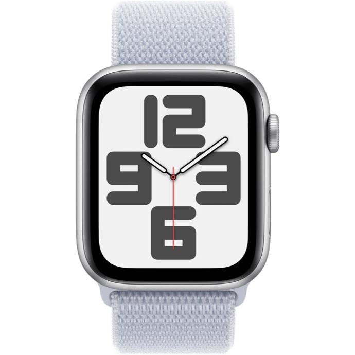 Смарт-часы Apple Watch SE 2 GPS 40mm Silver Aluminium Case w. Blue Cloud Sport Loop (MXEE3)  Фото №1