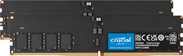 Память для настольных компьютеров Crucial 32 GB (2x16GB) DDR5 6400 MHz (CT2K16G64C52CU5)