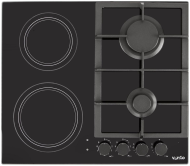 Комбінована варильна поверхня Ventolux HG622 B9G CS (BK) 