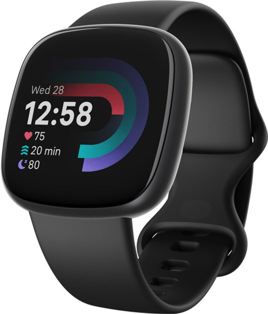 Смарт-часы Fitbit Versa 4 Black/Graphite (FB523BKBK)  Фото №0
