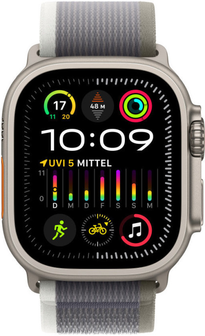 Ремінець Apple Trail Loop Band S/M для Watch 49mm - Green/Gray (MT5Y3)  Фото №1