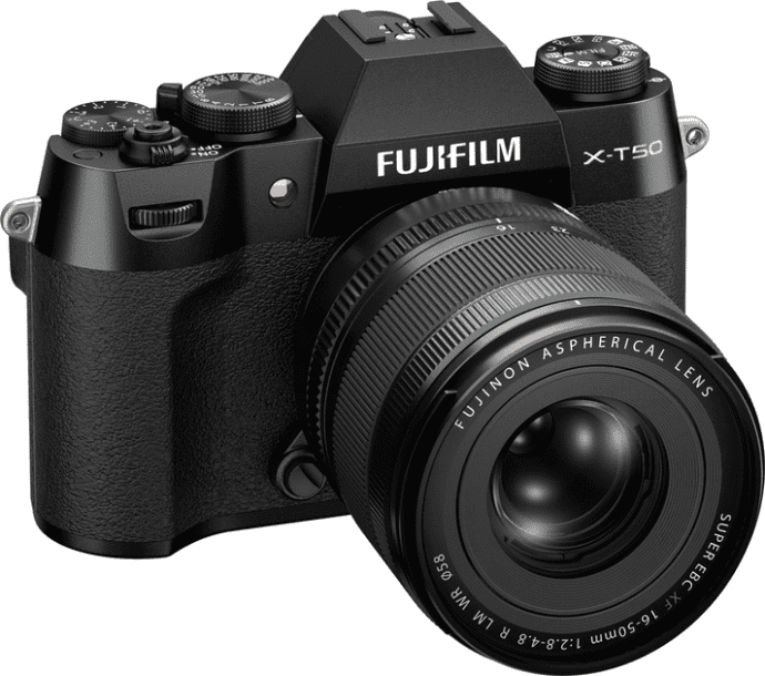 Беззеркальный фотоаппарат Fujifilm X-T50 kit 16-50mm f/2,8-4,8R LM WR Black (16828478)  Фото №2