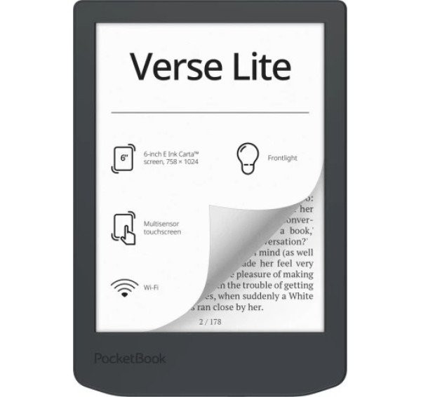 Электронная книга с подсветкой PocketBook 619 Verse Lite Midnight Grey (PB619-T-CIS)